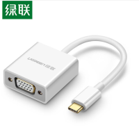 绿联Type-C转VGA转换器线USB-C转接头扩展坞通用苹果MacBook笔记本电脑iPadPro配件华为手机分线器