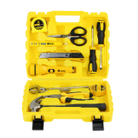 波斯(BOSI)12件套五金工具箱家用工具箱套装