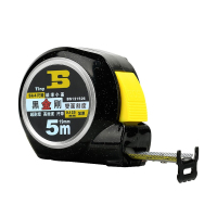 波斯(BOSI)黑金刚钢卷尺5米高精度尺子双面尺带高耐磨5m盒尺