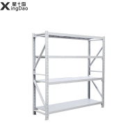 星岛货架仓储仓库房自由组合轻型多层储物置物架展示架货物家用铁架子白色