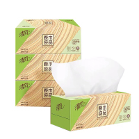 清风原木盒抽纸200抽/盒/ 36盒/箱