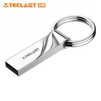 台电(TECLAST) 乐影 USB3.1-64GB 金属U盘NEX系列亮银色 防水抗摔便携圆环车载优盘