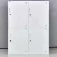 质久 更衣柜储物柜浴室柜套色四门更衣柜1850*900*500 厚0.8灰白(组)