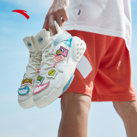 漫威毒液联名霸道系列男板鞋霸道贴贴鞋 象牙白-1 8.5(男42)