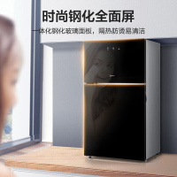 (Midea)消毒柜 二星级 家用小型立式商用台式厨房碗筷 碗柜XC60 77L黑晶系列[二星消毒] GD