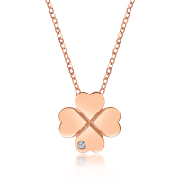 BF璀尚珠宝 四叶草项链 四叶草钻石女士套链 BFD0069