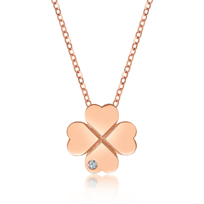 BF璀尚珠宝 四叶草项链 四叶草钻石女士套链 BFD0069