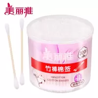 美丽雅 一次性家用双头可用柔软棉头卸妆掏耳朵竹棒棉签300支装
