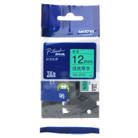 兄弟(brother)标签色带TZe-Z731 绿底黑字 12mm 原装正品