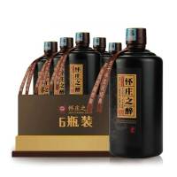 [贵州老字号]怀庄之醉 (鉴赏之道)茅台镇53度纯粮酱香白酒500ml*6瓶 整箱装