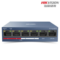 海康威视 DS-3E0106P-E 6口高功率百兆POE监控交换机