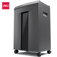 得力(deli)9959德国6级高保密大型高速办公60分钟长时间碎纸机碎卡碎光盘大容量文件颗粒粉碎机30L