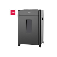 得力(deli)33043德国5级经典高保密碎纸机碎卡机碎卡碎光盘多功能办公商用文件颗粒粉碎机