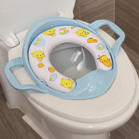贝瑟斯儿童坐便器马桶圈蓝色 送卡通擦手巾