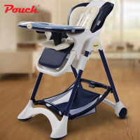 Pouch宝宝餐椅多功能可折叠便携式座椅吃饭桌椅K05星空PC02CR-1