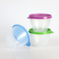 特百惠鲜果冷藏保鲜盒塑料密封储藏冰箱保鲜零食盒430ml*3