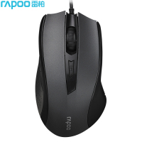 雷柏 N300 有线鼠标 办公鼠标 对称鼠标 笔记本鼠标 电脑鼠标 台式机鼠标 黑色