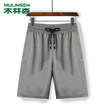 [直营]木林森(MULINSEN)男士户外夏季运动休闲短裤弹力针织五分裤