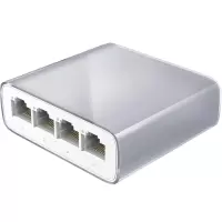5口百兆交换机 网络网线分线器 家用宿舍监控分流器 灰色