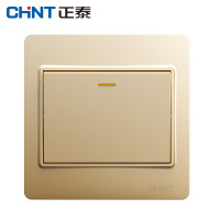 正泰开关插座面板 86型家用墙壁暗装电源 一开单控 10个装