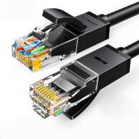 万宇通 六类圆线 CAT6类网线 千兆网络连接线 工程宽带监控非屏蔽8芯双绞成品跳线 5米