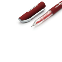 晨光 中性笔 GP-1660-2 0.5mm 半针管 插盖式 智者大容量 红色 单位:支