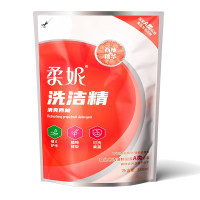 柔妮清爽西柚袋装洗洁精388ml