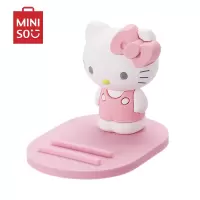 名创优品(miniso) Sanrio Characters三丽鸥手机桌面支架手ji装饰架[Hello Kitty]