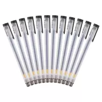 晨光 物美雾杆中性笔 GP1280 0.5mm物美雾杆 黑色 单位:支