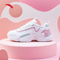 安踏女鞋休闲鞋女士复古老爹鞋2021新款网面透气时尚增高