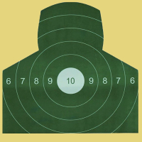 实战射击实景半身靶56*87cm 5百张/包