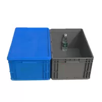 如顺 600-280带平盖 600*400*280mm 加厚塑料箱 储物箱有盖 周转箱 (计价单位:个)
