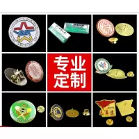 楠森胸牌徽章定做制作校徽胸章logo别针订制 100个起拍 gk