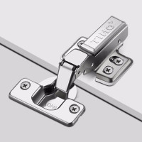五金铰链橱衣柜门合页阻尼液压缓冲 不锈钢中弯 THC-490