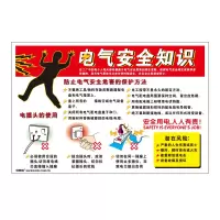 安赛瑞(SAFEWARE)安全教育挂图(电气安全知识)50×75cm 塑料板 YS
