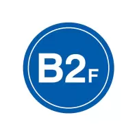 安赛瑞(SAFEWARE)楼层指示标识(B2F)Φ45cm 塑料板 YS