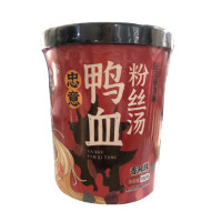 忠意 南京鸭血粉丝汤香辣味190克*6桶 方便速食冲泡粉丝米线米粉夜宵
