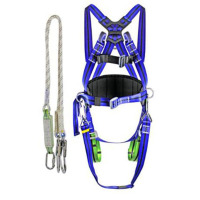 信志连成 全身式安全带高空作业安全带坠落防护欧式腰带大板钩五挂点高空防坠落 五挂点安全带
