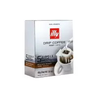 意利（illy） 咖啡粉中度烘焙45g（滤挂式）新老包装交替