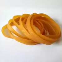 黄金柳天然圆形宽度50*5mm橡胶皮筋圈