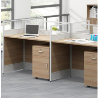 职员办公桌员工位桌卡座简约现代4人位屏风财务办公桌