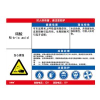 安赛瑞(SAFEWARE)职业病危害告知卡(硝酸)60×45cm 塑料板 NZM