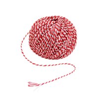 安赛瑞(SAFEWARE)双色彩色棉线绳 红白色 φ1.5mm 约50g/卷(10个装) NZM