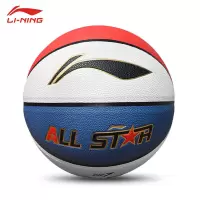 李宁LI-NING CBA联赛比赛篮球室内外PU材质成人7号 蓝球全明星赛