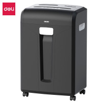 得力(deli)4级保密销毁碎纸机(单次16张 31L 持续30分钟 可碎卡碎光盘)27258