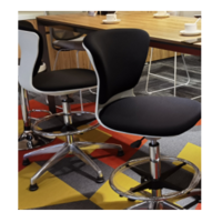 吉特环美 会议椅 一体成型PP椅座,标配定型绵坐垫
