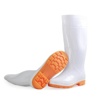 安赛瑞(SAFEWARE)白色食品卫生靴(40码)白色 PVC塑胶 靴筒高39cm NZM