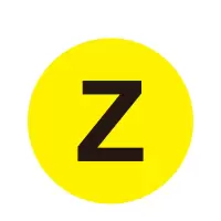 安赛瑞(SAFEWARE)耐磨库位编号地贴(Z)Φ20cm 耐磨PC材料 NZM