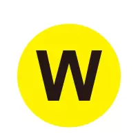 安赛瑞(SAFEWARE)耐磨库位编号地贴（W）Φ20cm 耐磨PC材料 NZM