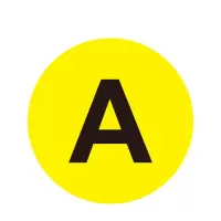 安赛瑞(SAFEWARE)耐磨库位编号地贴(A)Φ20cm 耐磨PC材料 NZM